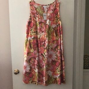 NWT J. Jill linen sleeveless dress L